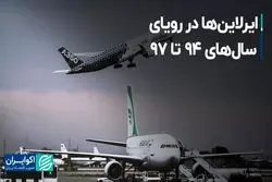ایرلاین‌ها در رویای سال‌های 94 تا 97
