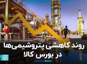 روند کاهشی پتروشیمی‌ها در بورس کالا