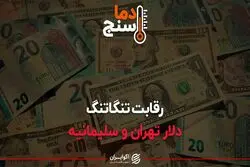 رقابت تنگاتنگ دلار تهران و سلیمانیه