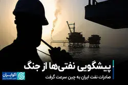  پیشگویی نفتی‌ها از جنگ/ صادرات نفت ایران به چین سرعت گرفت