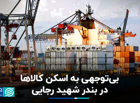  بی‌توجهی به اسکن کالاها در بندر شهید رجایی+ فیلم