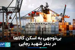  بی‌توجهی به اسکن کالاها در بندر شهید رجایی+ فیلم