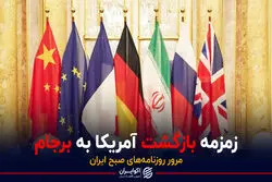 زمزمه بازگشت آمریکا به برجام/ پادکست برنامه صبحگاهی مرور روزنامه‌های صبح امروز شنبه ۱۶ بهمن ۱۴۰۰