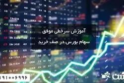 آموزش سرخطی موفق سهام بورس در صف خرید