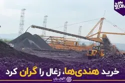 خرید هندی‌ها، زغال را گران کرد
