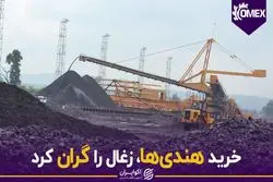 خرید هندی‌ها، زغال را گران کرد
