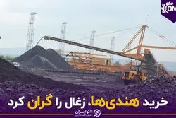خرید هندی‌ها، زغال را گران کرد