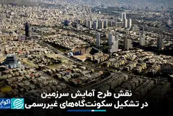 نقش طرح آمایش سرزمین در تشکیل سکونت‌گاه‌های غیررسمی