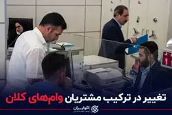 تغییر در ترکیب مشتریان وام‌های کلان