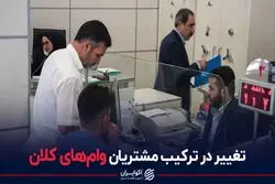 تغییر در ترکیب مشتریان وام‌های کلان