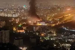 اطلاعات آتش نشانی از حریق اوین 