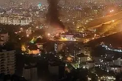 اطلاعات آتش نشانی از حریق اوین 