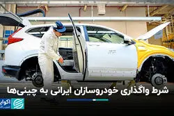 شرط واگذاری خودروسازان ایرانی به چینی‌ها