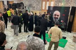 برگزاری مراسم تشییع شهید سلامی و شانه‌ئی در شهر ری