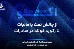 از چالش نفت با مالیات تا رکورد فولاد در صادرات