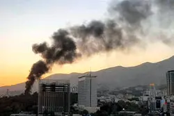 ببینید/ ویدیویی از آتش‌سوزی شدید در جاده خاوران