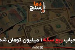 حباب ربع سکه ۱ میلیون تومان شد