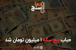 حباب ربع سکه ۱ میلیون تومان شد