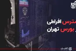 استرس افراطی در بورس تهران
