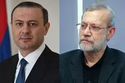 تماس تلفنی لاریجانی با دبیر شورای امنیت ارمنستان