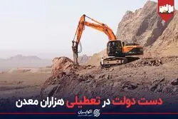 دست دولت در تعطیلی هزاران معدن