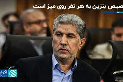 تخصیص بنزین به هر نفر روی میز است