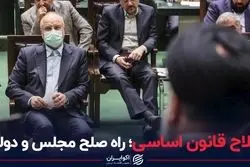 اصلاح قانون اساسی؛ راه صلح مجلس ودولت