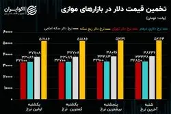 رشد قیمت دلار در بازارهای موازی