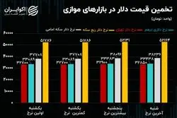 رشد قیمت دلار در بازارهای موازی