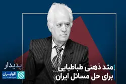 متد ذهنی طباطبایی برای حل مسائل ایران 