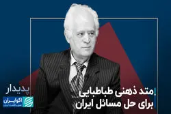 متد ذهنی طباطبایی برای حل مسائل ایران 