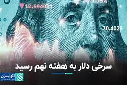 سرخی دلار به هفته نهم رسید