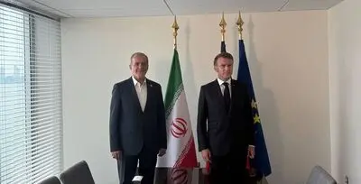 فوری؛ مسعود پزشکیان با رئیس جمهور فرانسه دیدار کرد