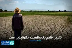 تغییر اقلیم یک واقعیت انکارناپذیر است