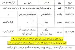 اطلاعیه بورس کالای ایران در خصوص معاملات فیزیکی در هفته آینده