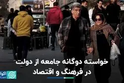 نگرش جامعه از دخالت دولت در فرهنگ و اقتصاد