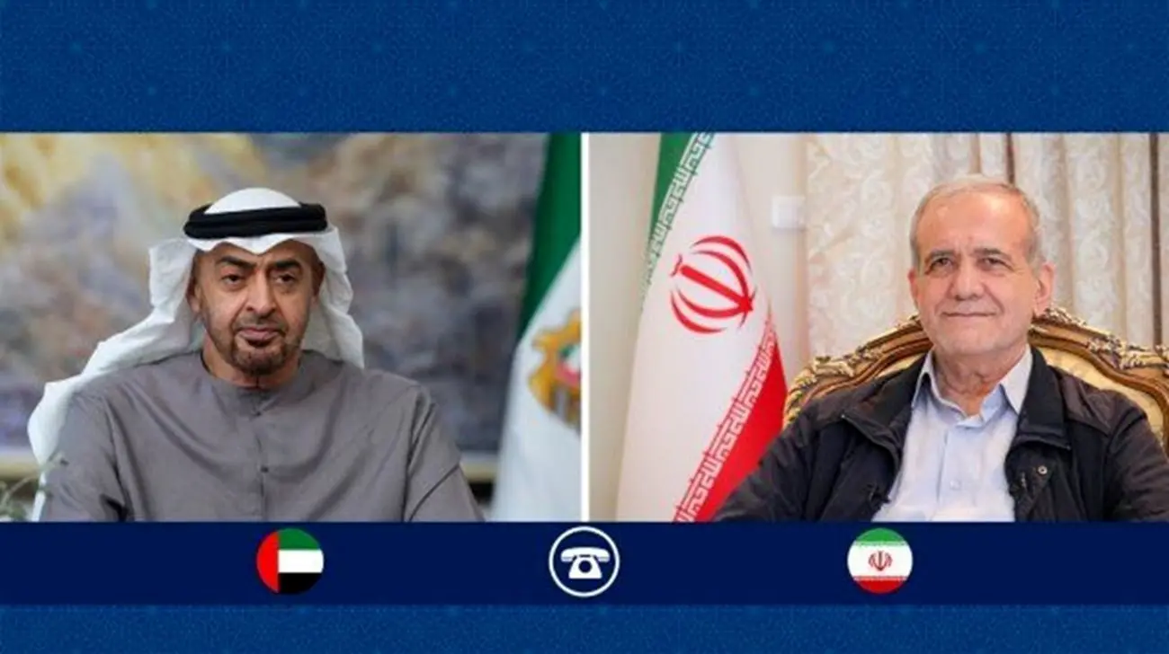تماس تلفنی پزشکیان با رئیس دولت امارات؛ تاکید دو طرف بر توسعه روابط 