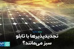 تجدیدپذیرها با تابلو، سبز می‌مانند؟