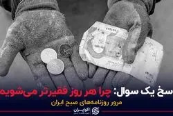 پاسخ یک سوال: چرا هر روز فقیرتر می شویم؟