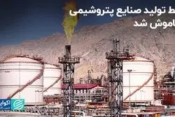 خط تولید صنایع پتروشیمی خاموش شد