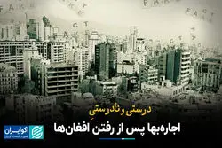 درست و نادرست کاهش اجاره‌بها پس از رفتن افغان‌ها