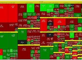 نقشه بورس امروز 30 آبان / سقوط سهم‌های معدنی 