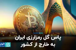  پاس گل رمزارزی ایران به خارج از کشور