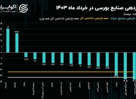 حرکت صنعت لاستیک و پلاستیک بر خلاف جهت بازار سهام!/ نقشه بازدهی صنایع بورسی در خرداد 1403