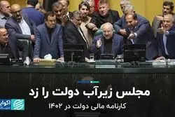 مجلس زیرآب دولت را زد