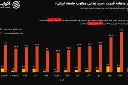 سبقت سبد معیشت در فروردین از کل سال 1403؛ هزینه سبد 47 درصد افزایش یافت