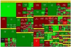 دو نیمه سبز و قرمز بورس تهران / 90 دقیقه نزول و 2 ساعت صعود
