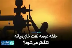 حلقه عرضه نفت خاورمیانه تنگ‌تر می‌شود؟