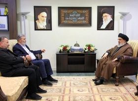 دیدار رهبر حزب الله لبنان با مقامات حماس و جهاد اسلامی/ دستان مقاومت روی ماشه است 