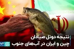  نتیجه دوئل صیادان چین و ایران در آب‌های جنوب
